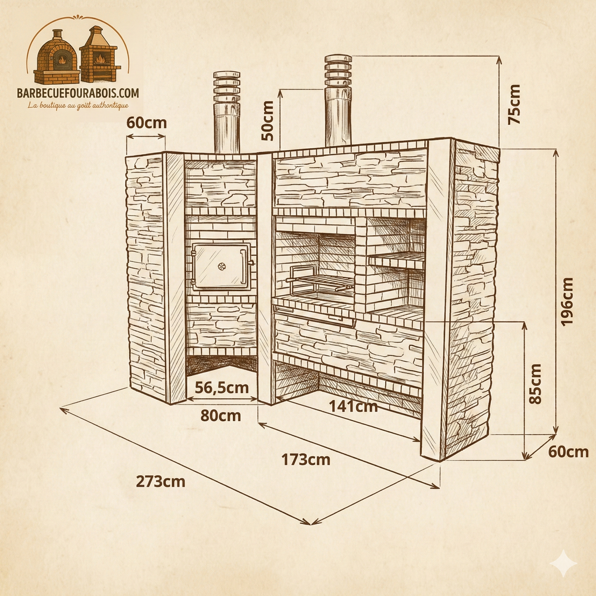 Inoxa 408 (Serie 400) – Cucina da esterno ad angolo con forno Ø75, griglia inox 80×38 e piano in gres