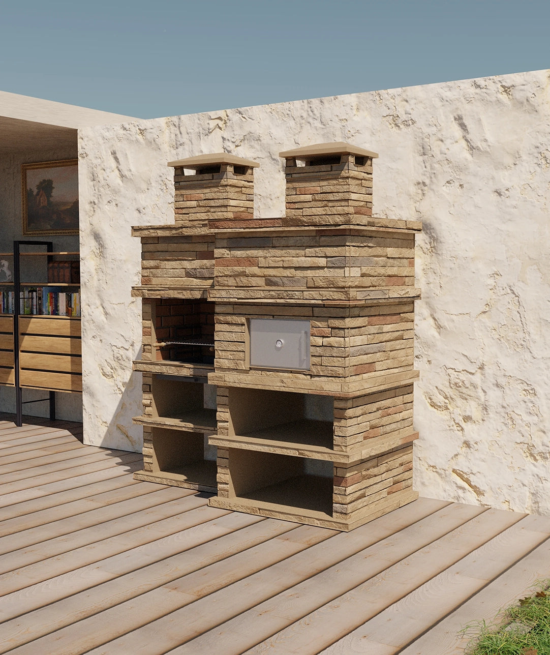 Rocca Forno 463 – Barbecue in Pietra con Forno a Legna