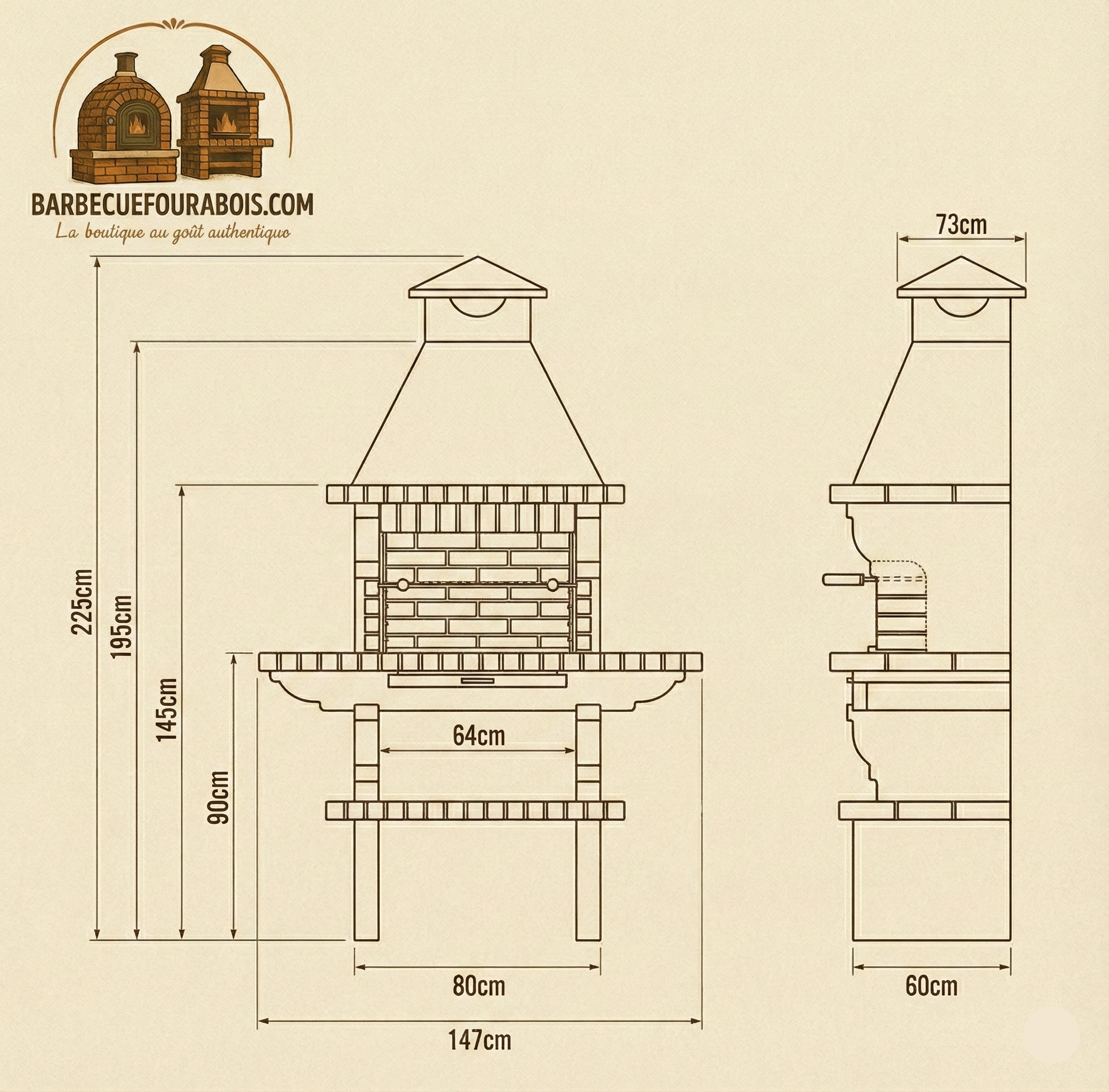 Barbecue in Mattoni TerraCotto 106 – Rustico e Maestria Artigianale