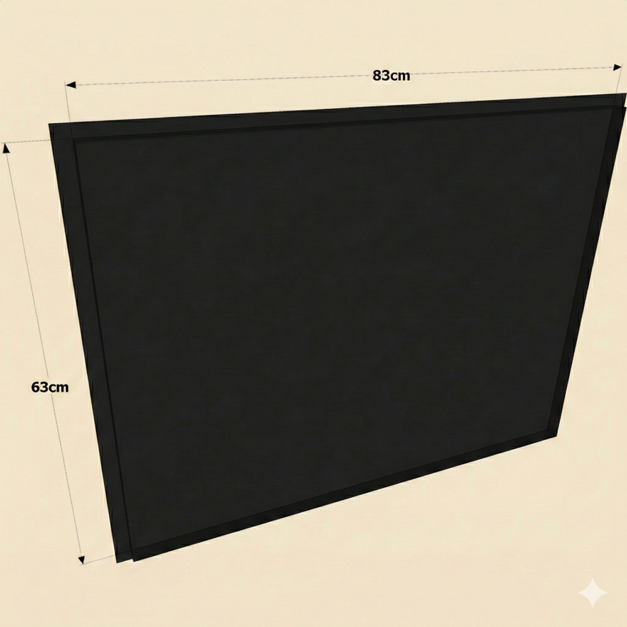 Piastra di fondo in acciaio verniciato per moduli LINEA – 4 misure – 4 colori