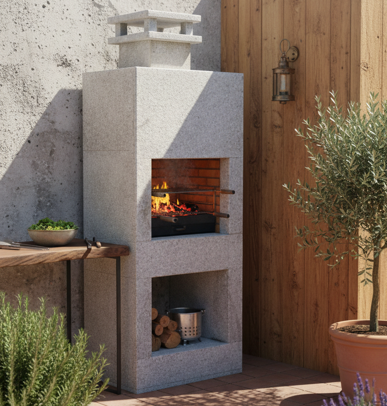 Pietra 059 – Barbecue moderno in granito