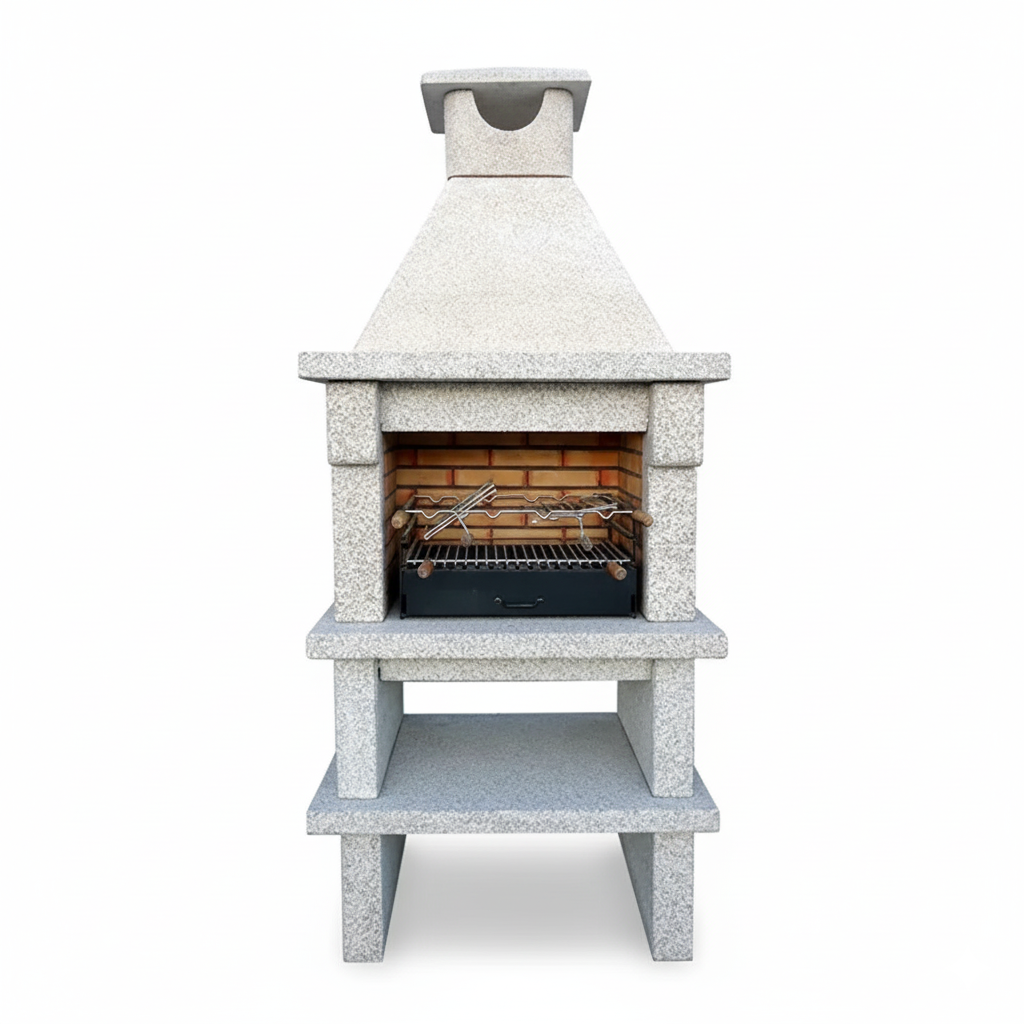 Pietra 050 – Barbecue en Granit avec Foyer Réfractaire