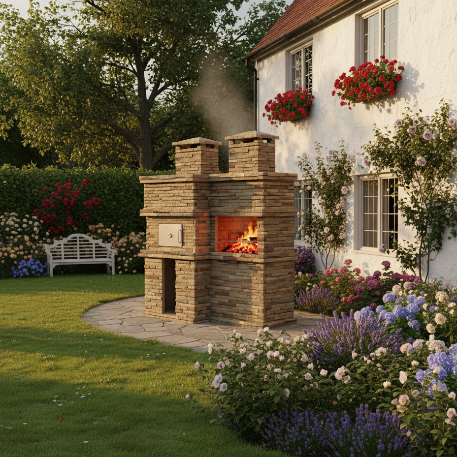 Rocca Forno 473 – Barbecue in Pietra con Forno a Legna Integrato