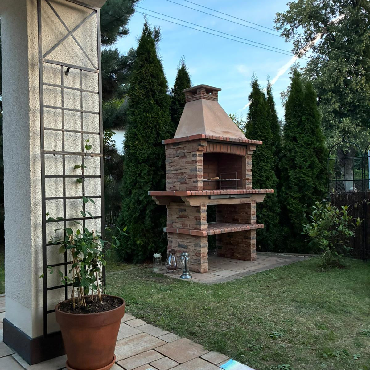 Barbecue in Pietra Rivieira XL – Modello 421 | Focolare Grande da 83 cm