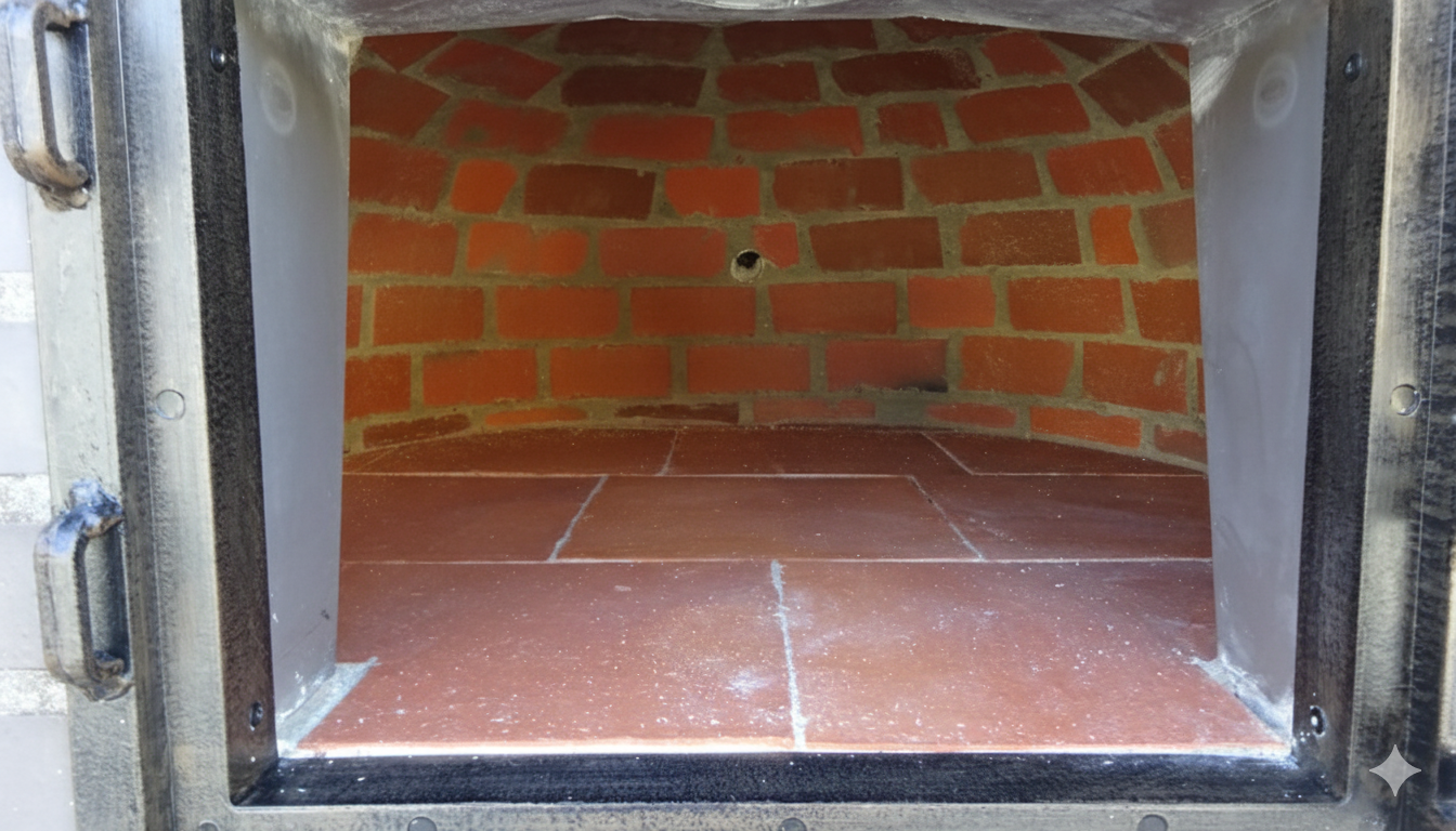 Forno a Legna BRACIARO 100 cm – Forno per Pizza e Arrosti in Mattoni Grigi