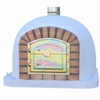 Forno a Legna CENTORO 110 cm – Forno per Pizza Tradizionale con Canna Fumaria Centrale