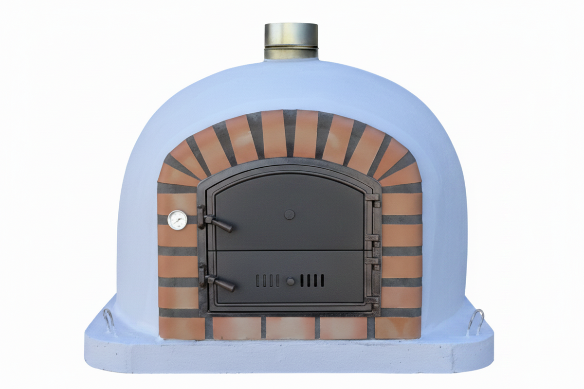 Forno a Legna CENTORO 110 cm – Forno per Pizza Tradizionale con Canna Fumaria Centrale