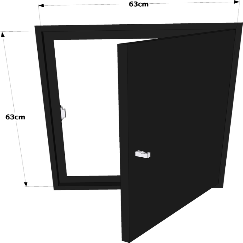 Porta per moduli Linea – Acciaio verniciato (nero/bianco/marrone/beige)