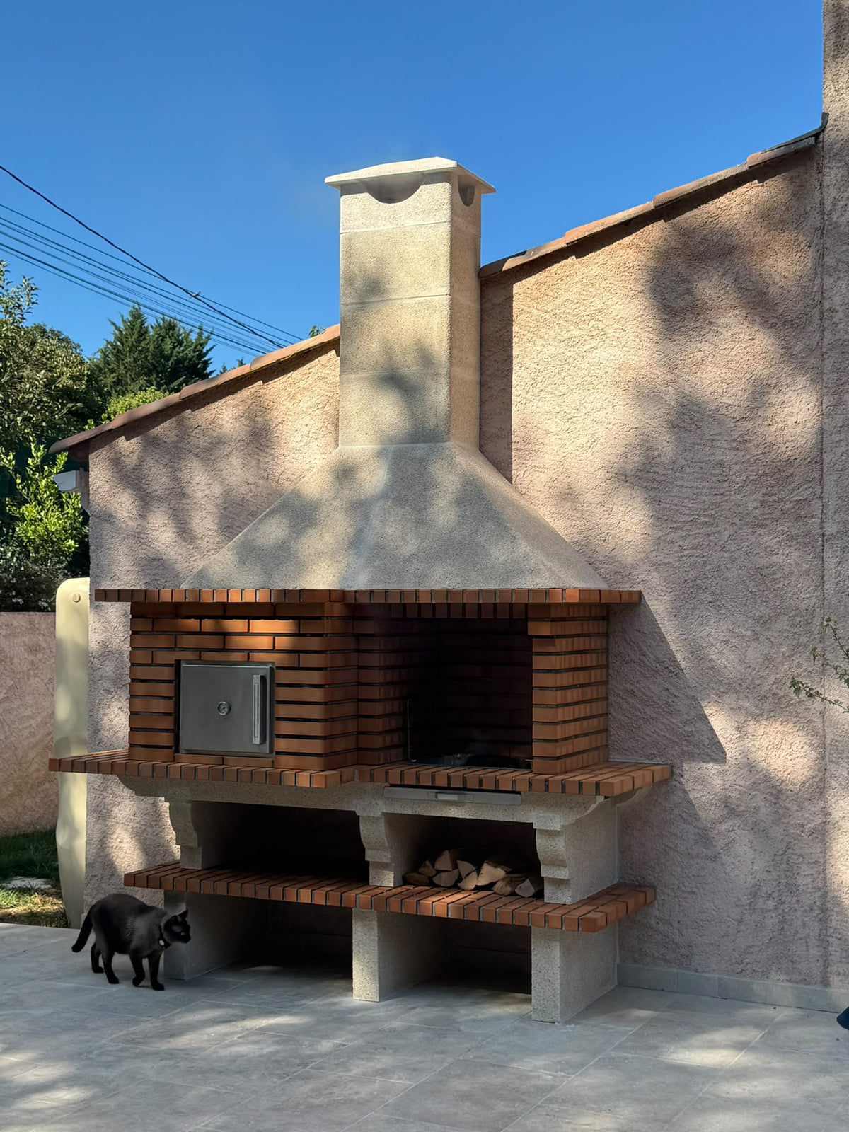 Barbecue in mattoni TerraCotto 124 – Con forno a legna Ø75 cm