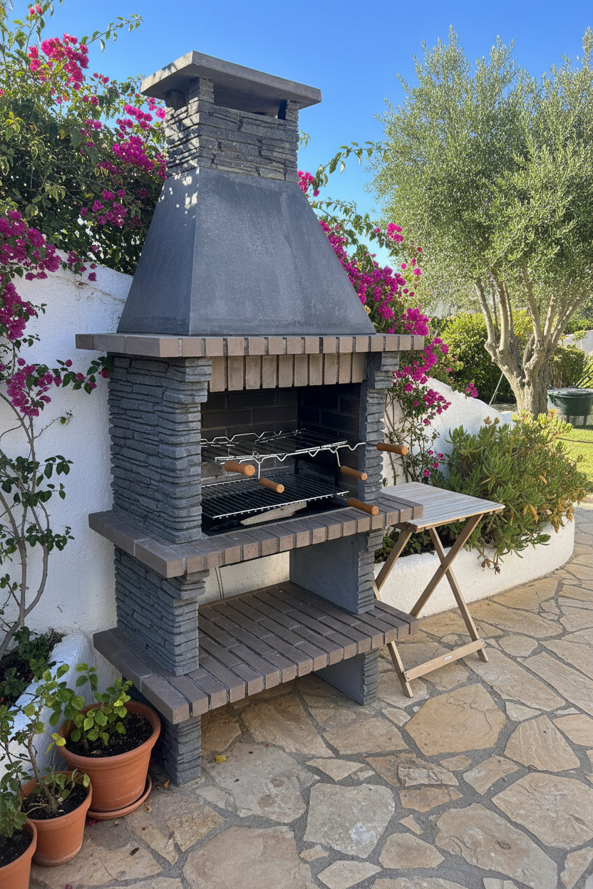 Toscana 128 – Barbecue in pietra con griglia da 60 cm