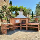 Barbecue in mattoni – Con forno e lavello