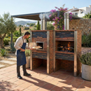 Barbecue in pietra ricostituita – con forno