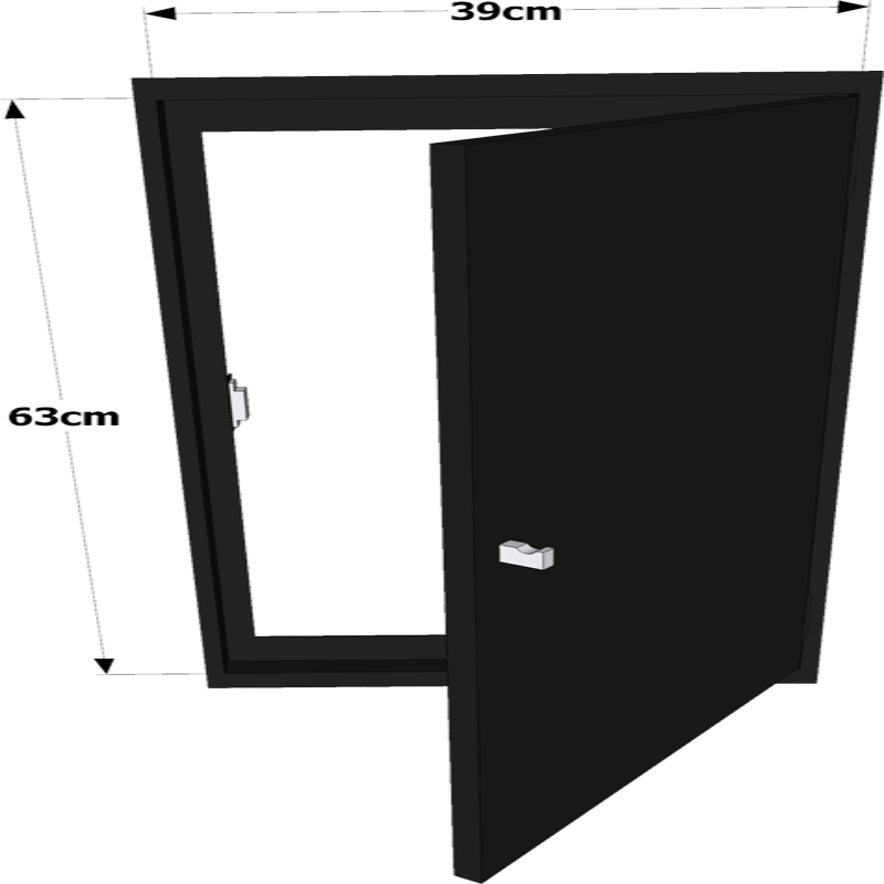 Porta per moduli Linea – Acciaio verniciato (nero/bianco/marrone/beige)