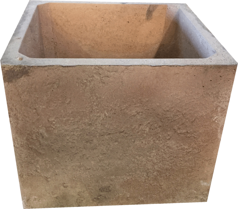 Rialzo per canna fumaria Basalto (pietra ricostituita) – 2 colori – Spedizione su pallet