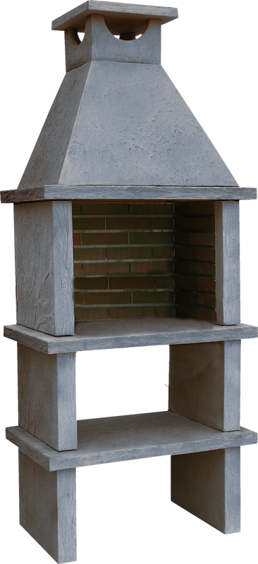 Terra 10 – Reconstituted stone barbecue with 60 cm grill grate (stainless steel optional)