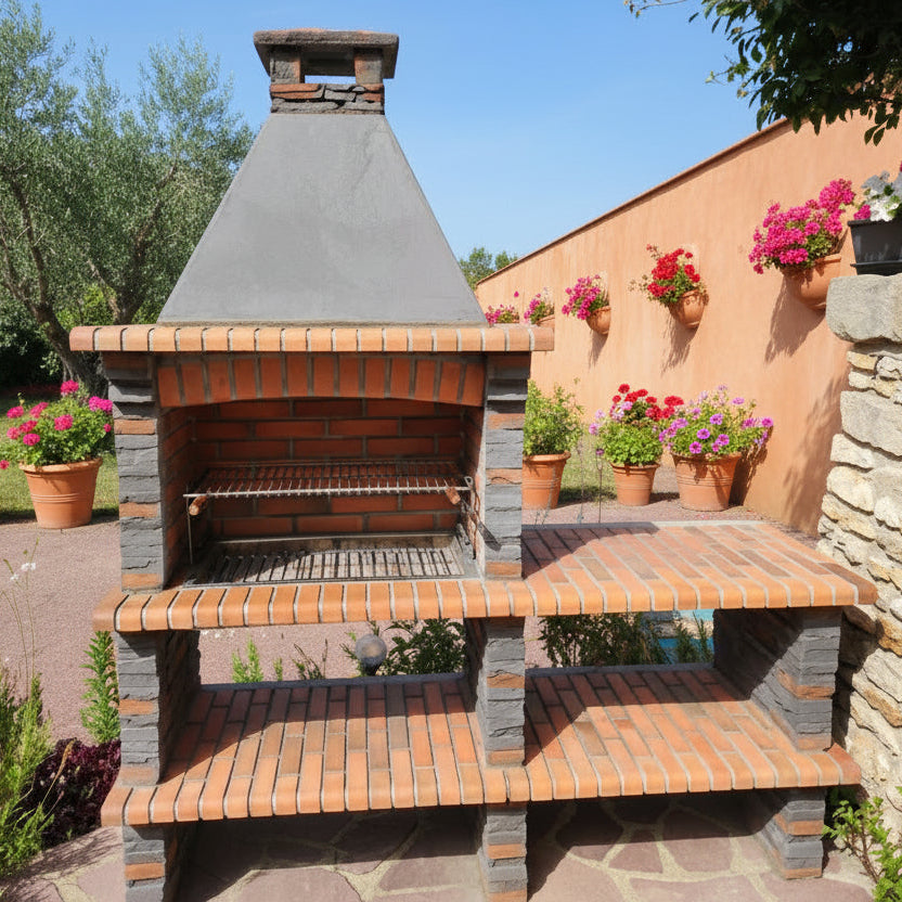 Barbecue in Pietra Rivieira XL 422 – Con Modulo e Lavello in Acciaio Inox