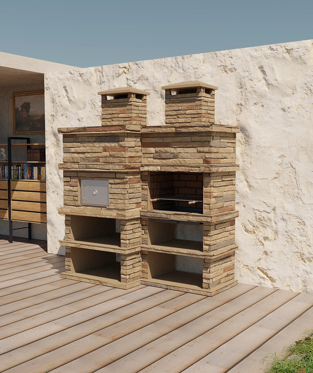 Rocca Forno 463 – Barbecue in Pietra con Forno a Legna