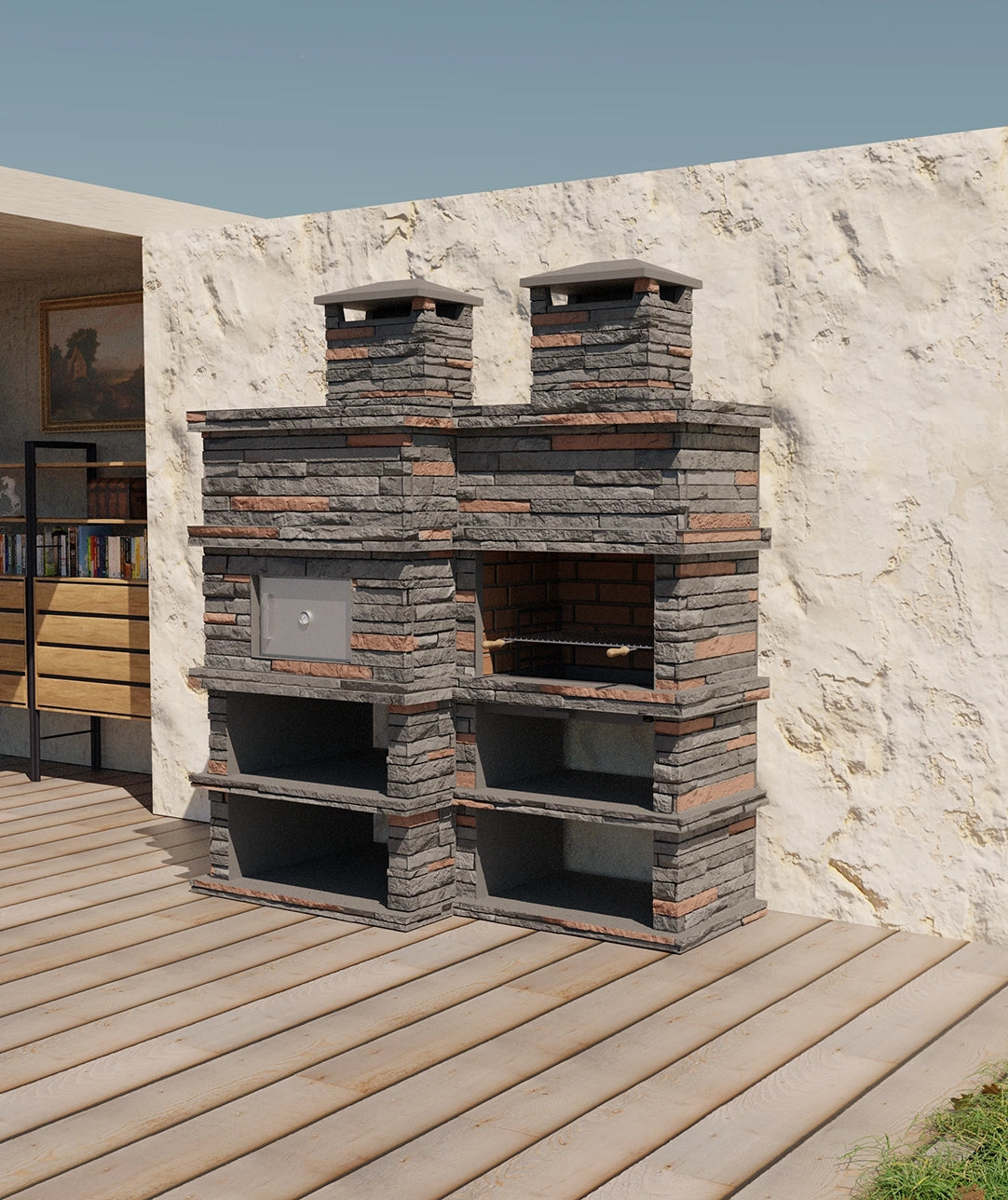 Rocca Forno 463 – Barbecue in Pietra con Forno a Legna