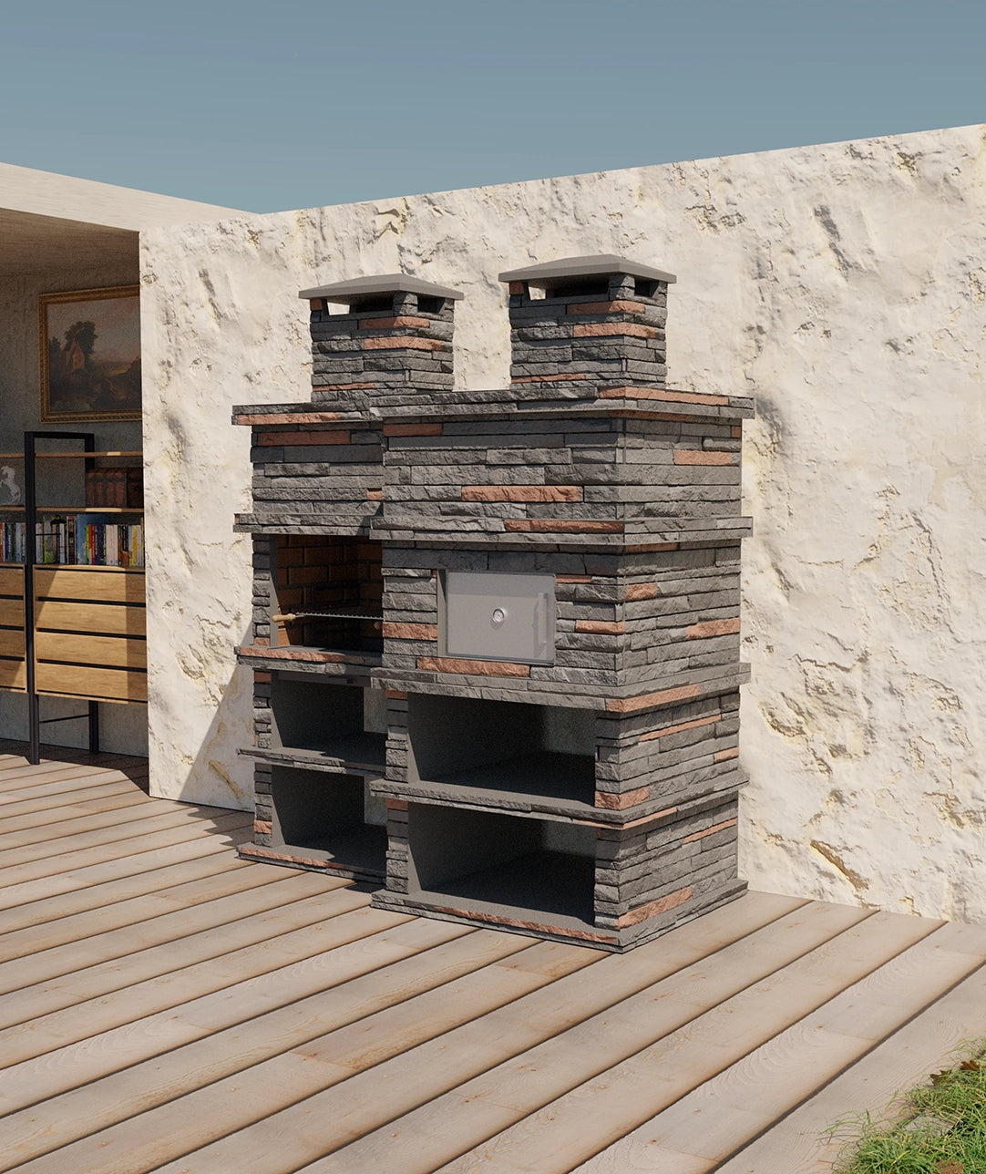 Rocca Forno 463 – Barbecue in Pietra con Forno a Legna
