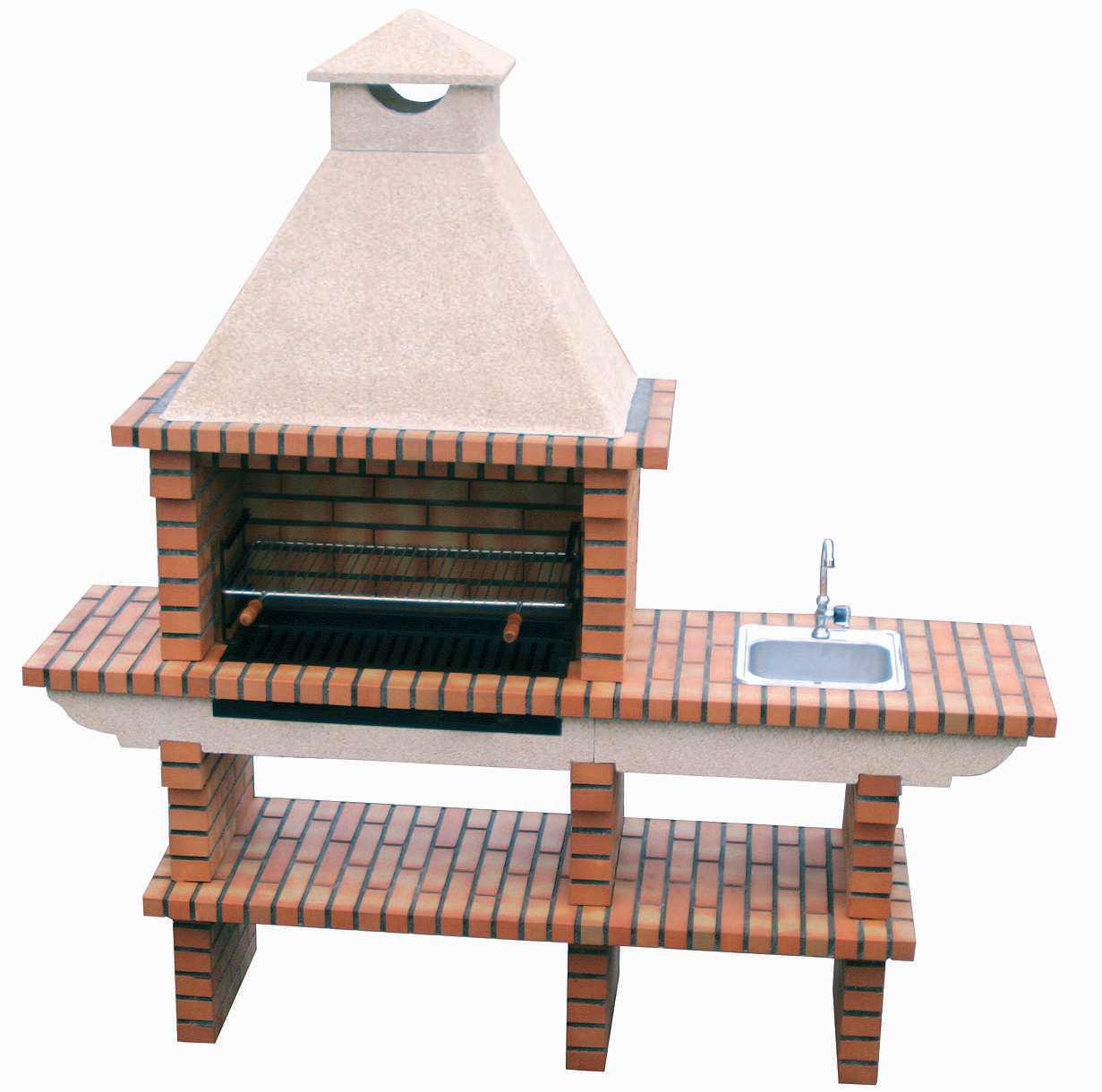 Barbecue in mattoni TerraCotto 139 – Con lavello integrato