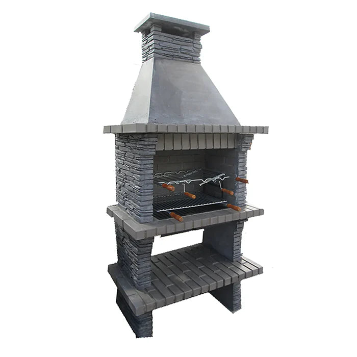 Toscana 128 – Barbecue in pietra con griglia da 60 cm