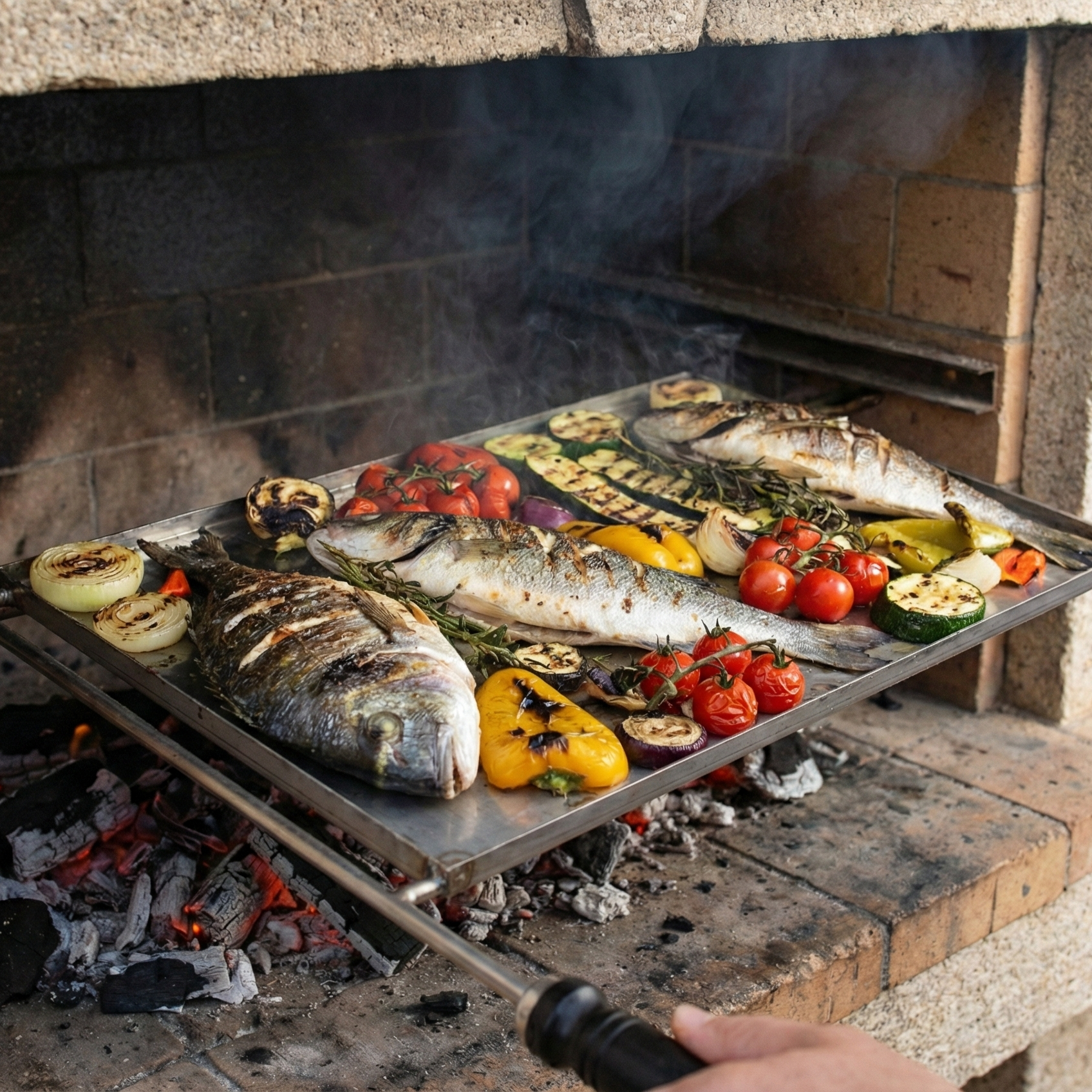 Griglia plancha inox – Piastra di cottura per barbecue (da 60×38 a 100×60 cm)