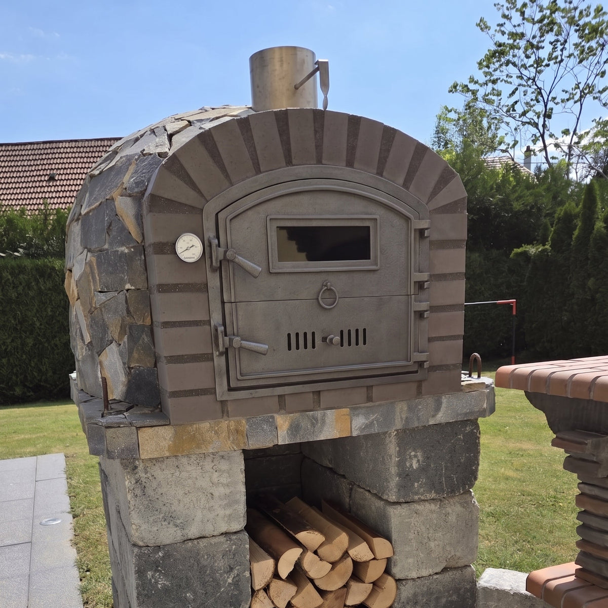 Forno a Legna PIETRANO 100 cm – Mattoni e Pietra Naturale