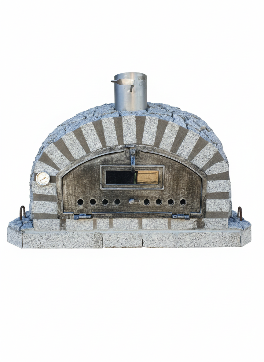 Forno a Legna ETNA 100 cm – Finitura in Pietra di Granito Naturale