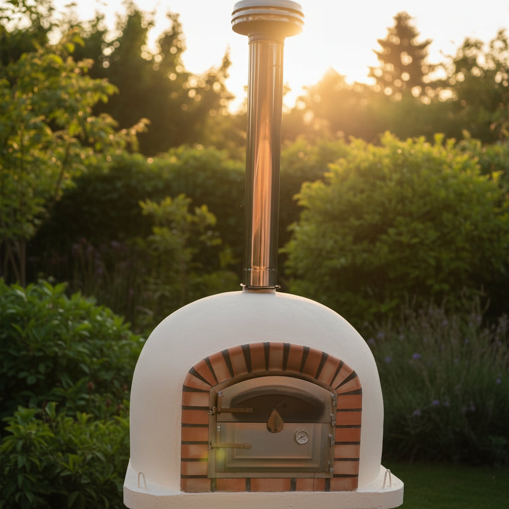 Forno a Legna CENTORO 90 cm – Forno per Pizza con Canna Fumaria Centrale