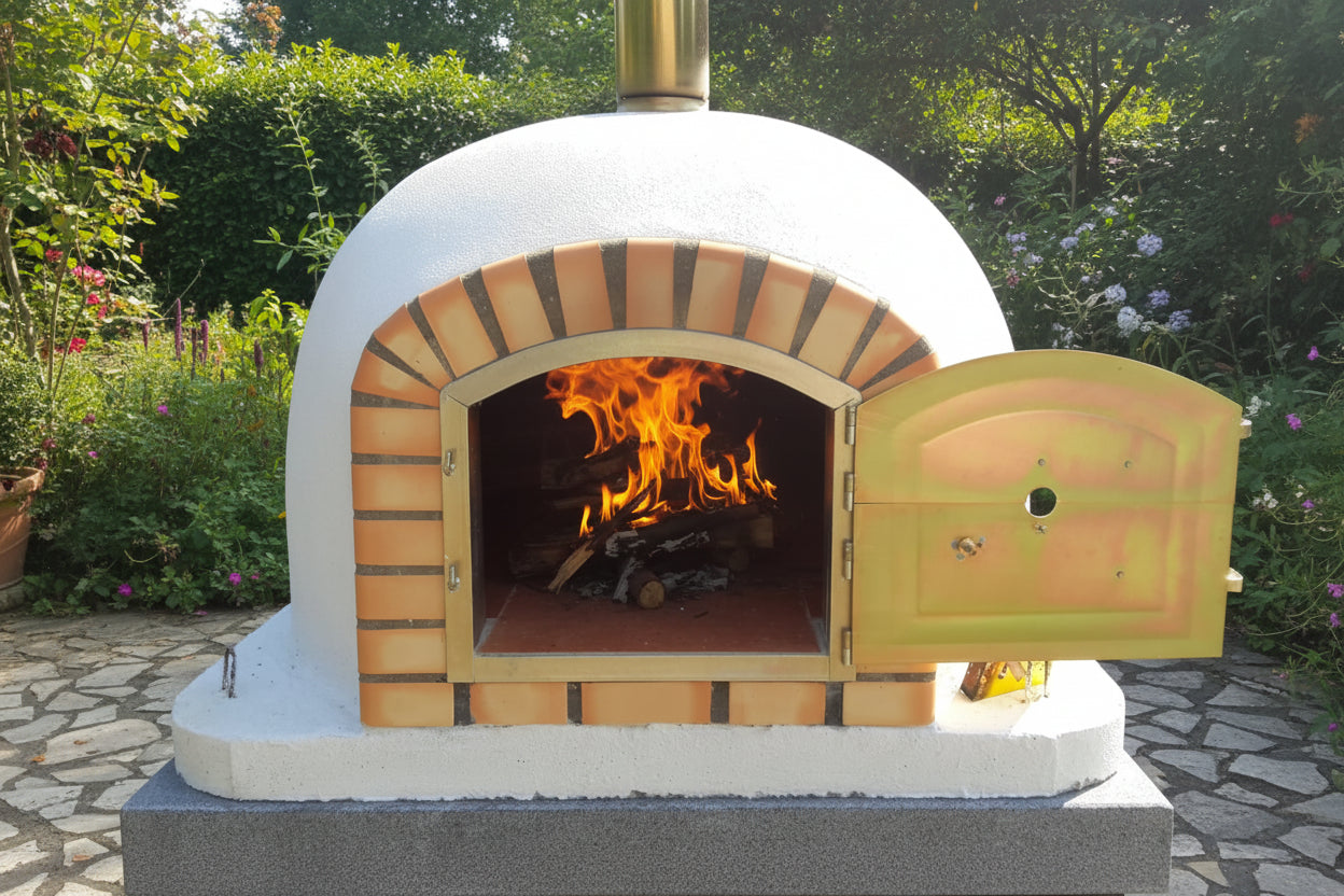 Forno a Legna CENTORO 90 cm – Forno per Pizza con Canna Fumaria Centrale