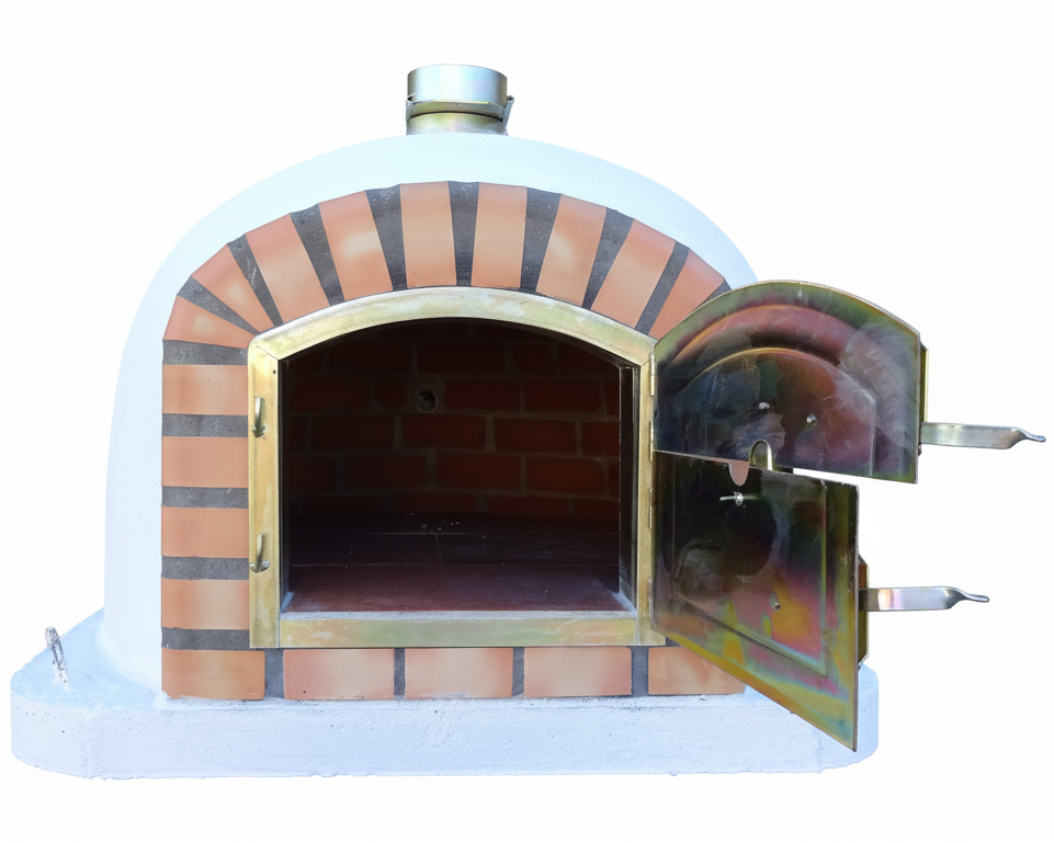 Forno a Legna CENTORO 110 cm – Forno per Pizza Tradizionale con Canna Fumaria Centrale