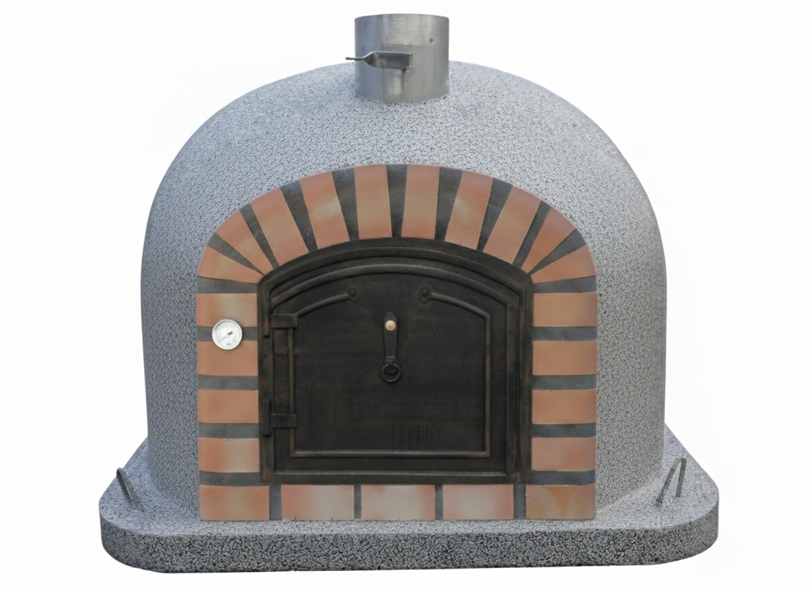 Forno a Legna CENTORO 90 cm – Forno per Pizza con Canna Fumaria Centrale