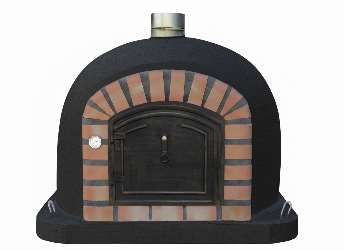Forno a Legna CENTORO 90 cm – Forno per Pizza con Canna Fumaria Centrale