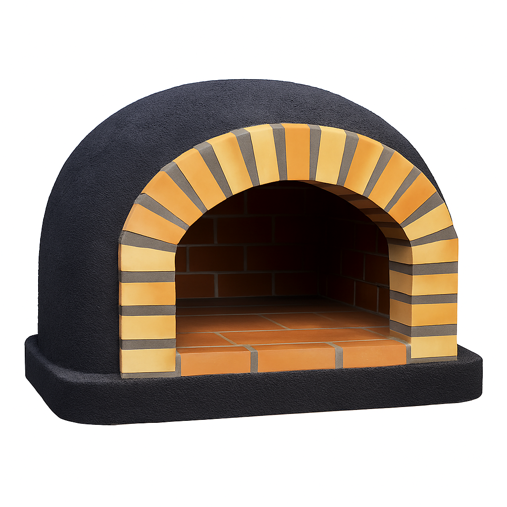 Forno a Legna CENTORO 110 cm – Forno per Pizza Tradizionale con Canna Fumaria Centrale