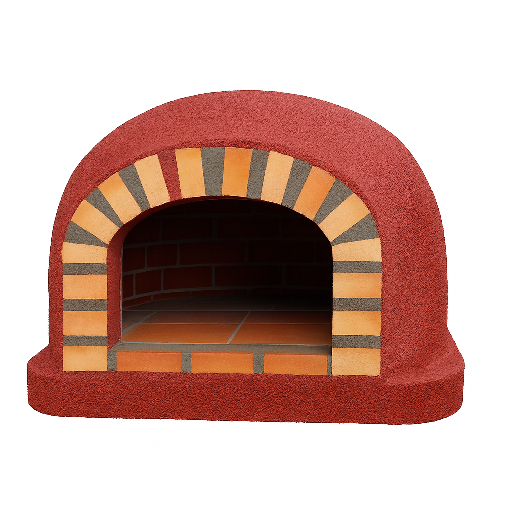 Forno a Legna CENTORO 110 cm – Forno per Pizza Tradizionale con Canna Fumaria Centrale