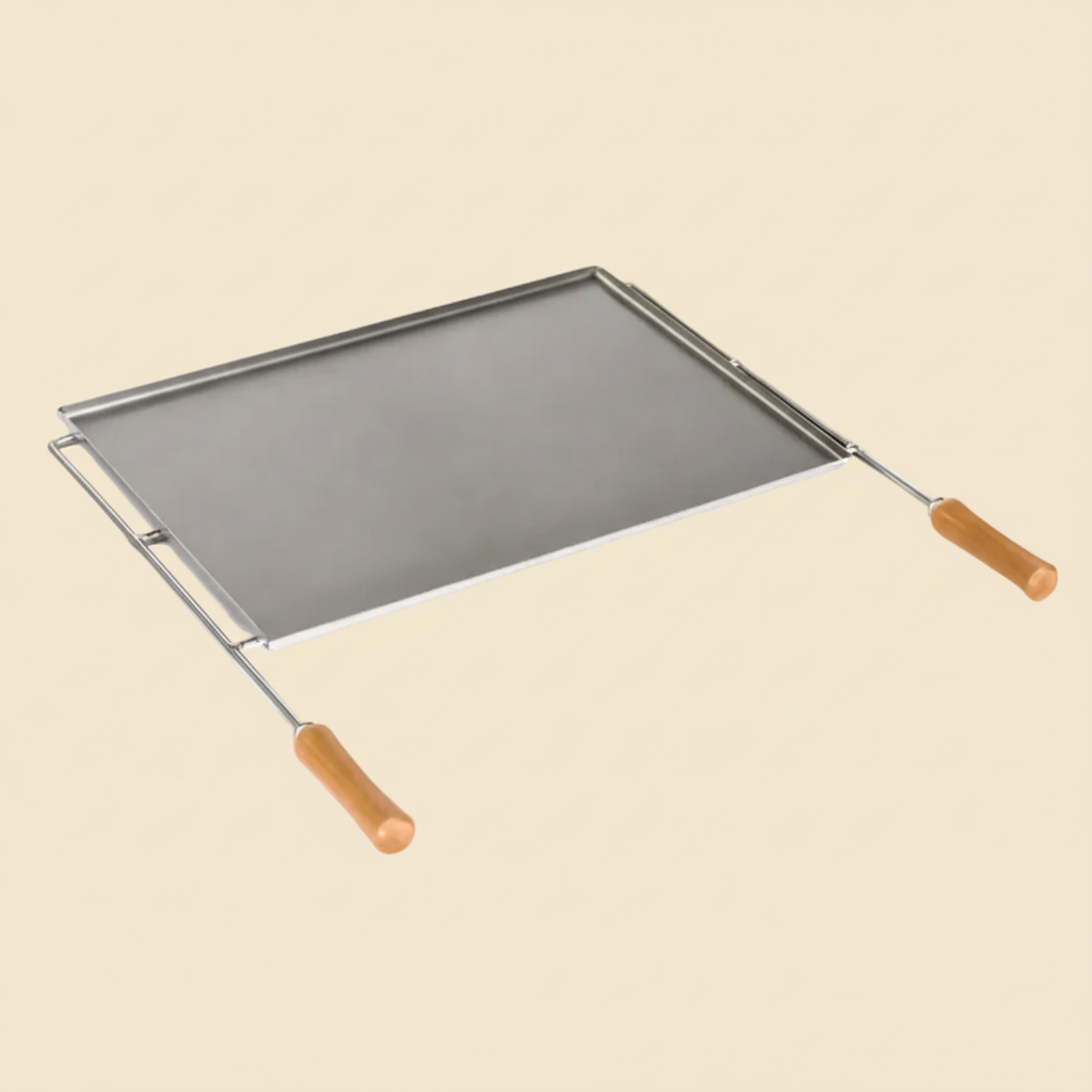 Griglia plancha in inox Linea e Basalto – 58×38 o 78×38 cm – Accessorio ufficiale 🔥🍳