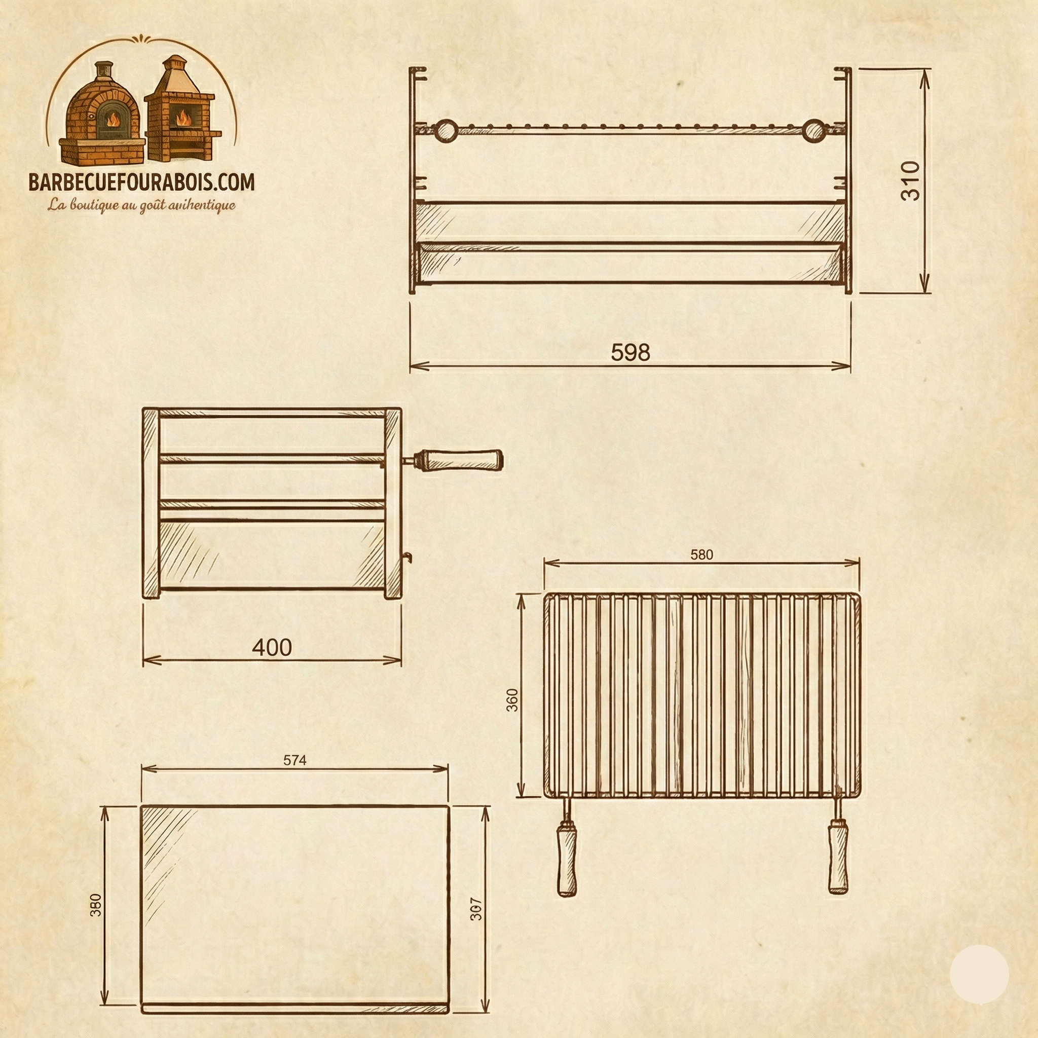 Griglia da appoggio in inox – 60x40 / 70x40 / 80x40 – Consegna gratuita