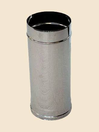 Tubo per canna fumaria inox Ø 200 mm – Serie Inoxa (50 cm / 100 cm)