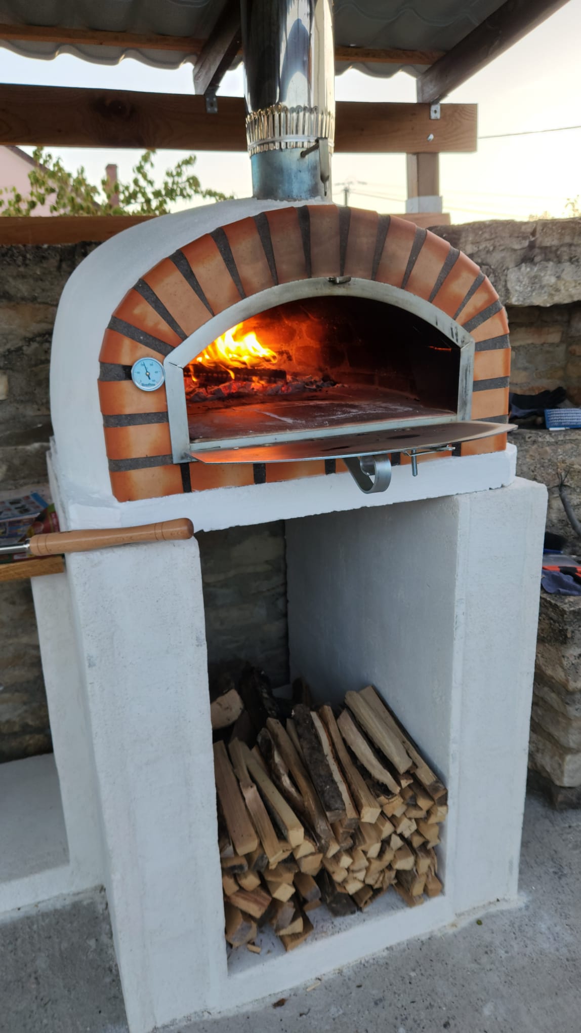 Forno a Legna Vesuvio 90 cm – Forno per Pizza Tradizionale