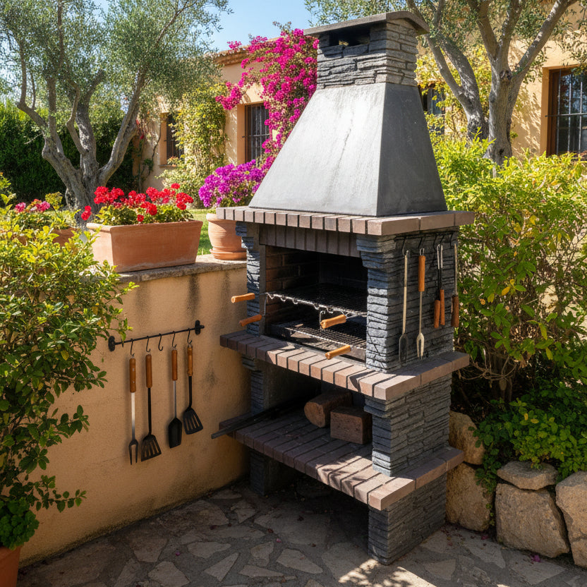 Toscana 128 – Barbecue in pietra con griglia da 60 cm