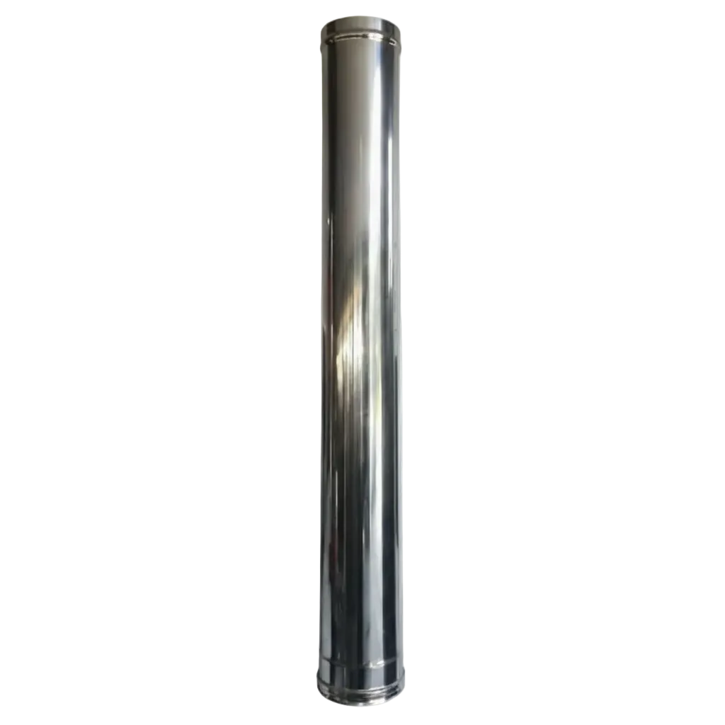 Tubo per canna fumaria in acciaio inox da 1 m – Ø140 (standard) o Ø190 (isolato) – Forno a legna