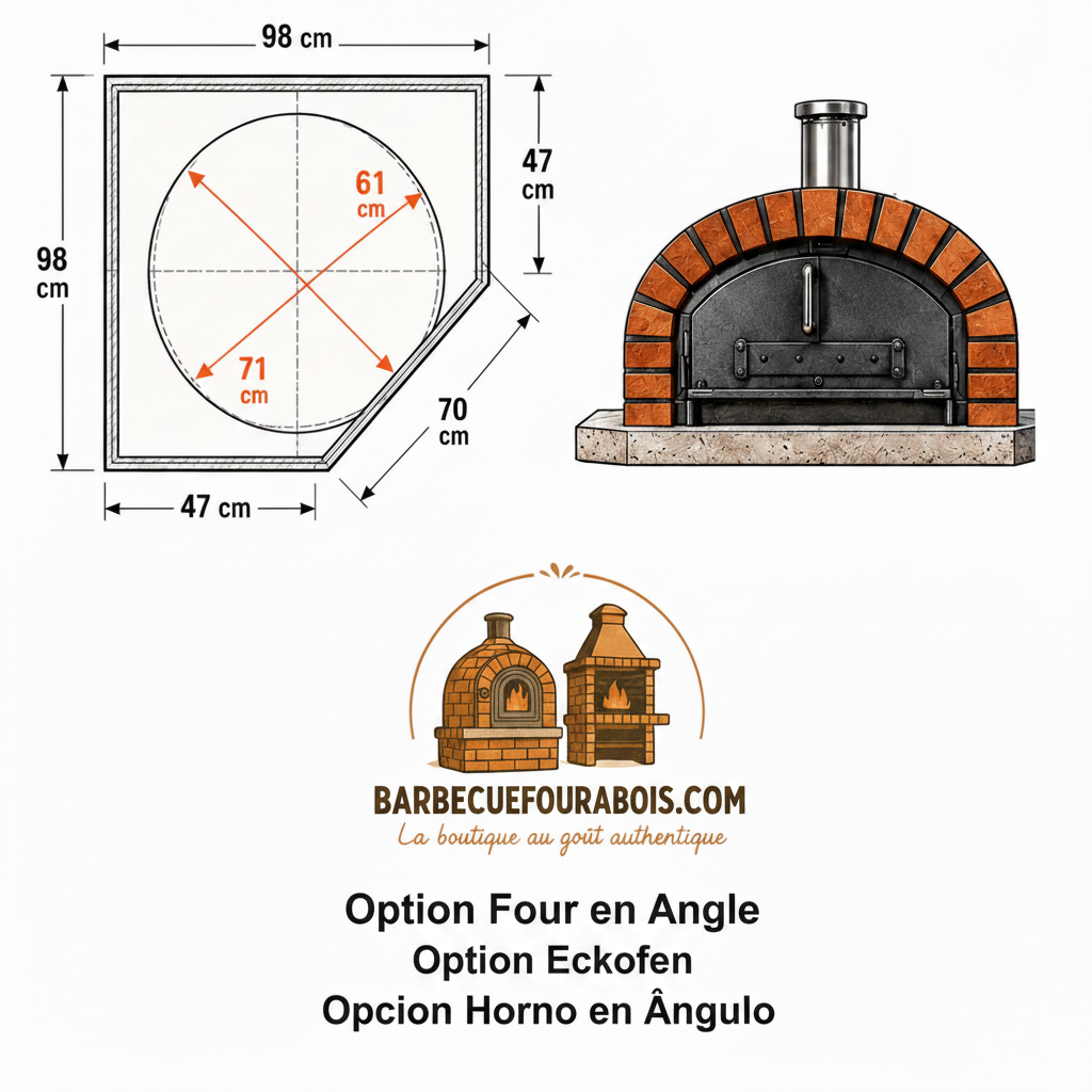 Forno a Legna Vesuvio 100 cm – Forno per Pizza Autentico
