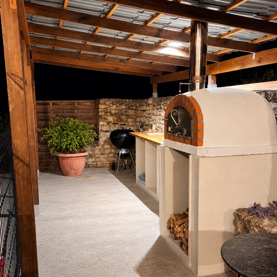 Forno a Legna Vesuvio 90 cm – Forno per Pizza Tradizionale