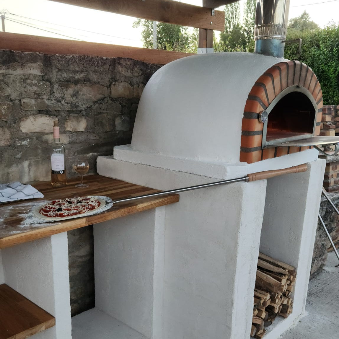 Forno a Legna Vesuvio 90 cm – Forno per Pizza Tradizionale